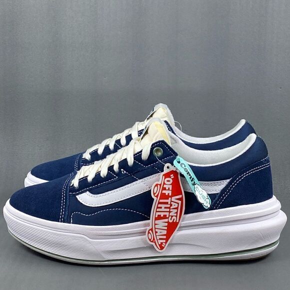 Vans Pop Color Old Skool Overt CC Shoe Dress Blue mens size 8.5 (womens size 10) - Picture 1 of 13
